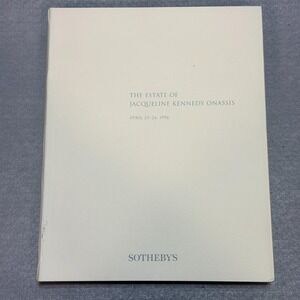 The Estate of Jacqueline Kennedy Onassis Sotheby's 1996 Auction Catalog JFK